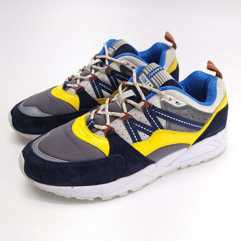 KARHU FUSION 2.0 Mens 8 Sneakers Shoes Cross Country‎ Ski Night Sky  Dandelion